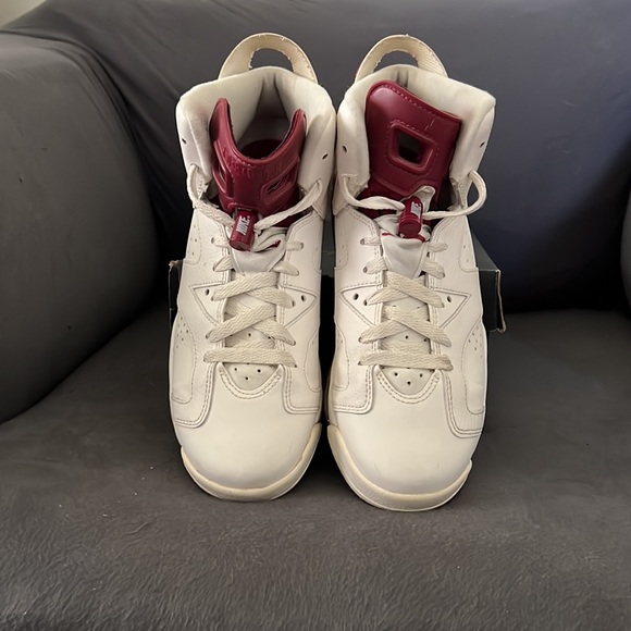Mens Air Jordan 6 Retro OG BG Maroons - Picture 4 of 4